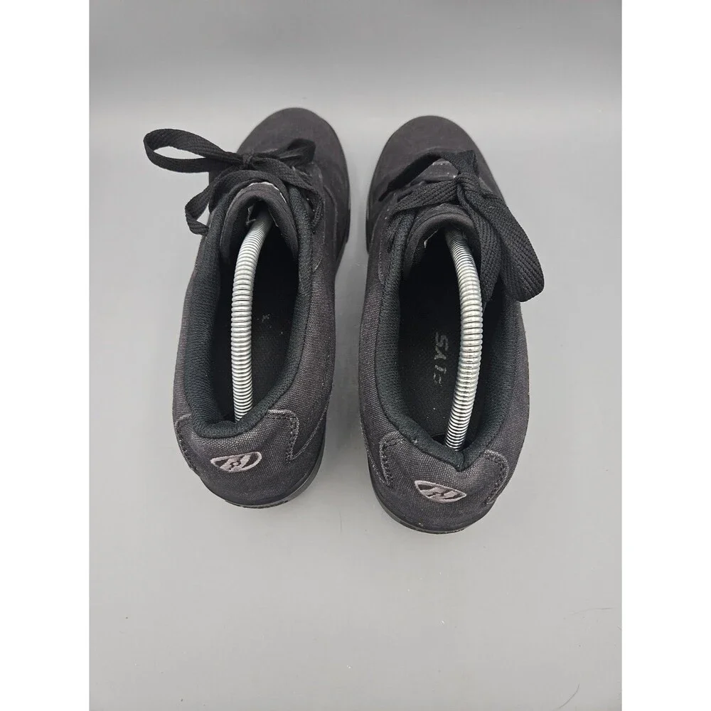 Heelys Launch Mens Size 10 Black Canvas Roller Skate Shoes Y2K Wheels